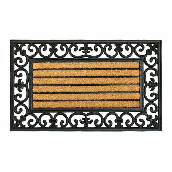 RugSmith Natural Moulded Rubber Coir Classic Irongate Rectangle Doormat 3 RugSmith Natural Moulded Rubber Coir Classic Irongate Rectangle Doormat