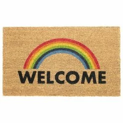 RugSmith Welcome Rainbow Doormat - 18'' X 30''