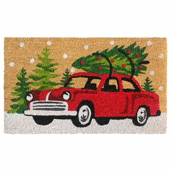 RugSmith Christmas Car Doormat - 18'' X 30'' 3 RugSmith Christmas Car Doormat - 18'' X 30''