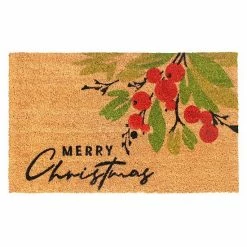 RugSmith Merry Xmas Berry 18'' X 30'' Doormat
