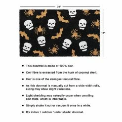 RugSmith Spider Web & Skeletons Doormat - 18'' X 30'' -RugSmith Shop unnamed file 370