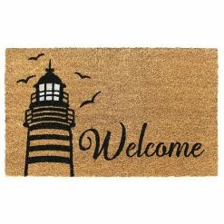 RugSmith Welcome Light House Doormat - 18'' X 30''
