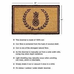 RugSmith Pineapple Doormat - 18'' X 30'' -RugSmith Shop unnamed file 377