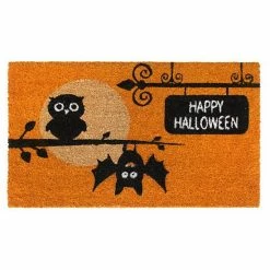 RugSmith Happy Halloween Owls Doormat - 18'' X 30''