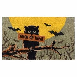 RugSmith Trick Or Treat Owl Doormat - 18'' X 30''