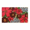 RugSmith Machine Tufted Hibiscus Coir Doormat