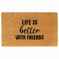 RugSmith Life Is Better Friends Doormat