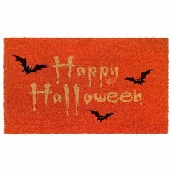 RugSmith Happy Halloween Doormat - 18'' X 30'' Natural