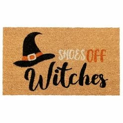RugSmith Shoes Off Witches Doormat - 18'' X 30''