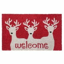 RugSmith Reindeer Welcome Doormat - 18'' X 30''