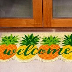 RugSmith Pineapple Welcome Doormat -RugSmith Shop unnamed file 486