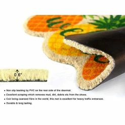 RugSmith Pineapple Welcome Doormat -RugSmith Shop unnamed file 488