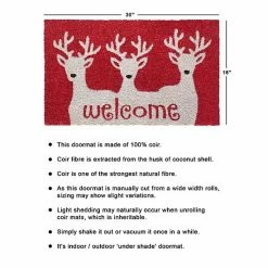 RugSmith Reindeer Welcome Doormat - 18'' X 30'' -RugSmith Shop unnamed file 50