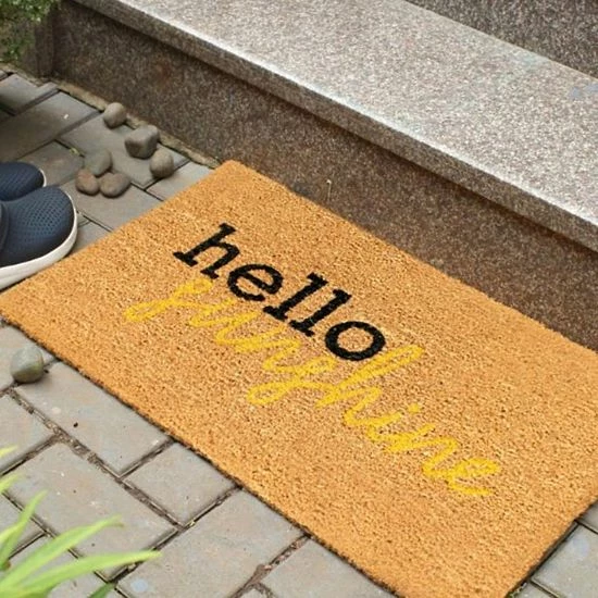 RugSmith Hello Sunshine Doormat 4 RugSmith Hello Sunshine Doormat - Image 2