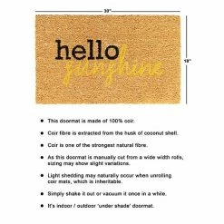 RugSmith Hello Sunshine Doormat 7 RugSmith Hello Sunshine Doormat -RugSmith Shop unnamed file 501