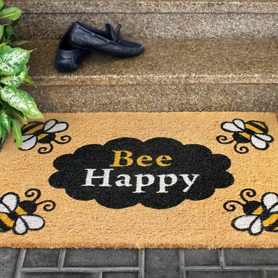 RugSmith Bee Happy Doormat 4 RugSmith Bee Happy Doormat - Image 2