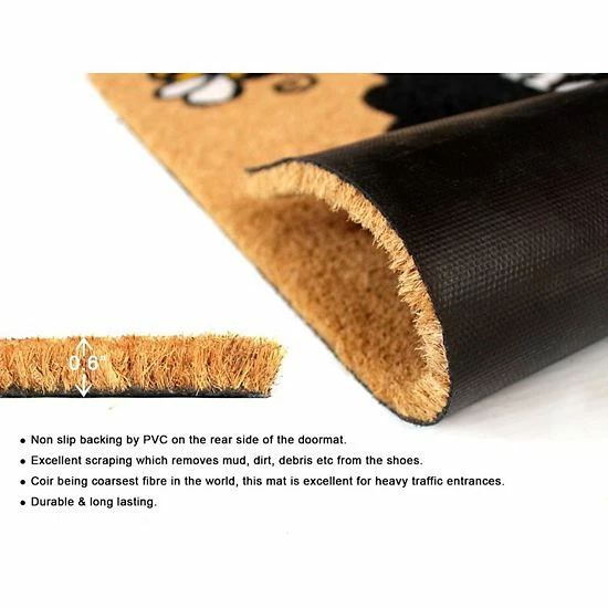 RugSmith Bee Happy Doormat 5 RugSmith Bee Happy Doormat - Image 3