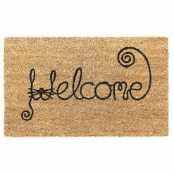 RugSmith Welcome Cat Face Doormat - 18'' X 30''