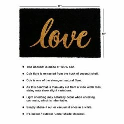 RugSmith Glitter Love Doormat -RugSmith Shop unnamed file 513