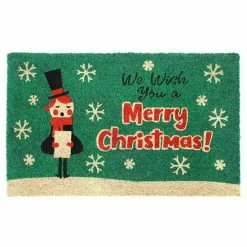 RugSmith We Wish You Merry Caroler 18'' X 30'' Doormat