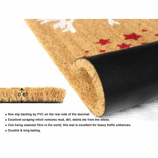 RugSmith Reindeer Doormat - 18'' X 30'' 5 RugSmith Reindeer Doormat - 18'' X 30'' - Image 3