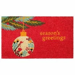 RugSmith Seasons Greetings Doormat - 18'' X 30''