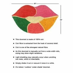 RugSmith Colorful Lips Doormat -RugSmith Shop unnamed file 571