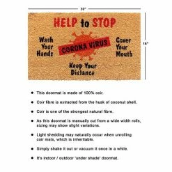 RugSmith Help To Stop Coronavirus Doormat -RugSmith Shop unnamed file 642