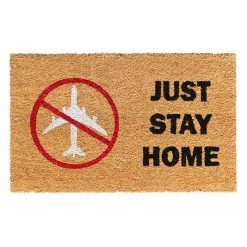 RugSmith Just Stay Home Doormat