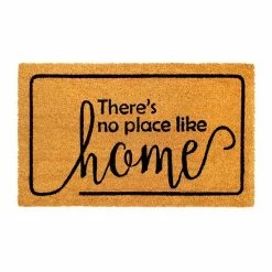 RugSmith Machine Tufted "No Place Like Home" Coir Doormat