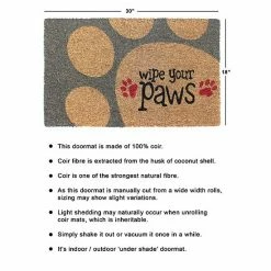 RugSmith Wipe Your Paws Doormat - 18'' X 30'' -RugSmith Shop unnamed file 788
