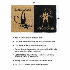 RugSmith Welcome Good Bye Cats Doormat - 18'' X 30'' -RugSmith Shop unnamed file 834