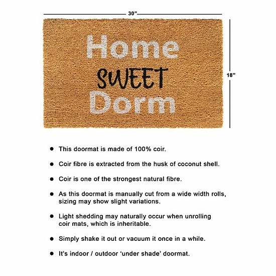 RugSmith Home Sweet Dorm Doormat 5 RugSmith Home Sweet Dorm Doormat - Image 3