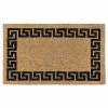 RugSmith Greek Key Bordered Doormat - 18'' X 30''