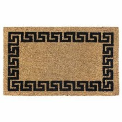RugSmith Greek Key Bordered Doormat - 18'' X 30''