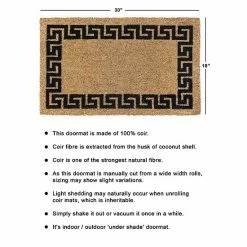 RugSmith Greek Key Bordered Doormat - 18'' X 30'' -RugSmith Shop unnamed file 857