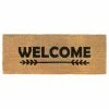 RugSmith Welcome Arrow Long Doormat - 18'' X 48''