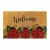 RugSmith Handloom Woven & Printed Ladybug Coir Doormat