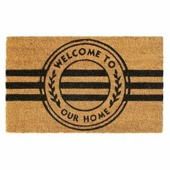 RugSmith Welcome To Our Home Stripe Doormat - 18'' X 30''