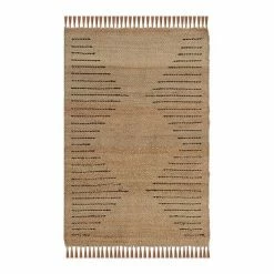 RugSmith Natural Striped Diamond Southwest Geometric Area Rug