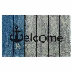 RugSmith Welcome Anchor Plank Doormat - 18'' X 30''