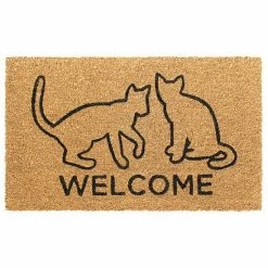 RugSmith Welcome Cats Doormat - 18'' X 30''